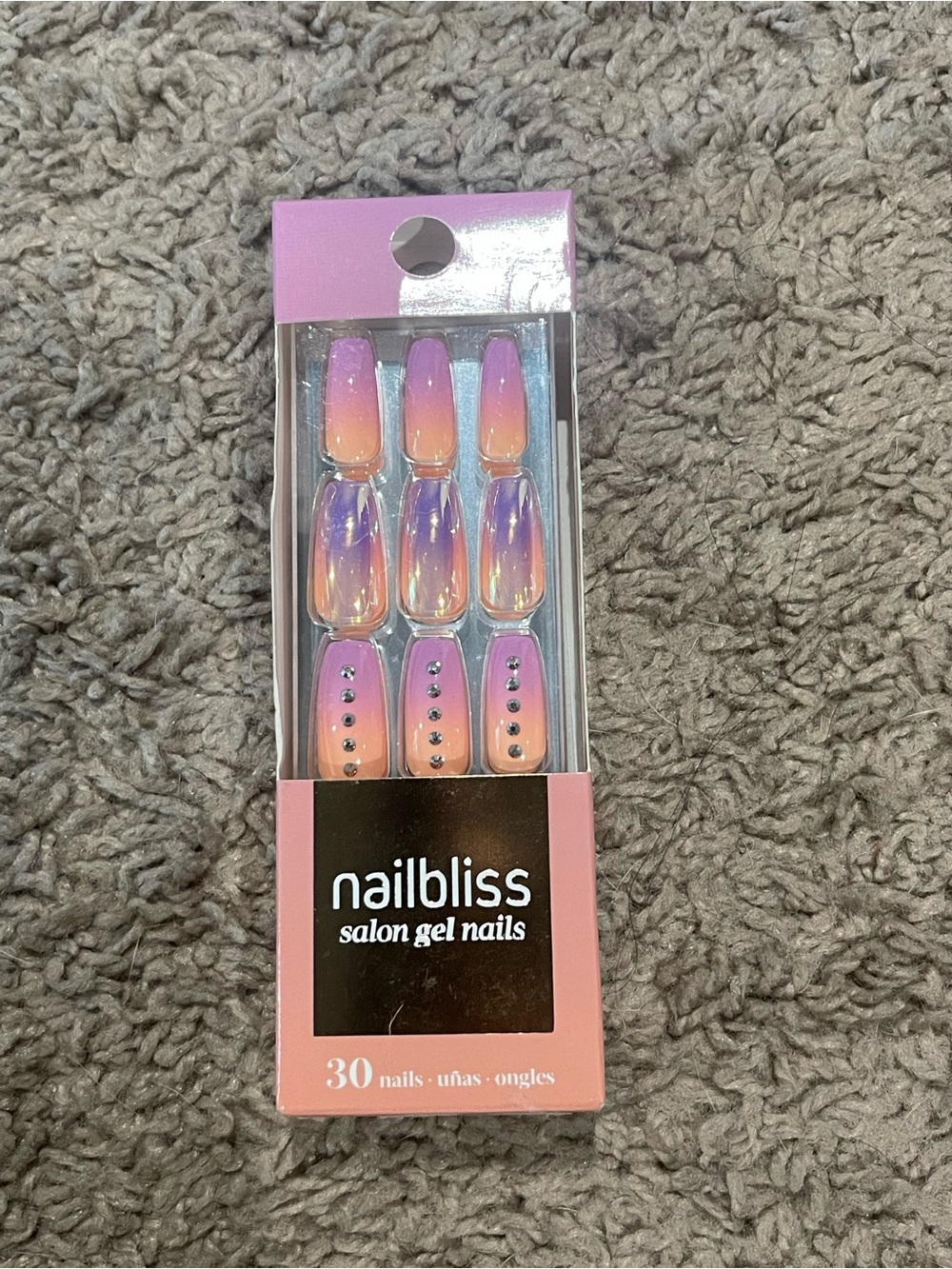 KISS Majestic & Assorted Press-On Nail Sets - Pink, Peach, Clear, Glitter BUNDLE - Picture 11 of 13